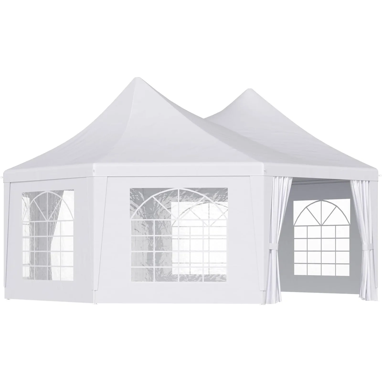 

US 22 x 16 ft Party Tent, Wedding Tent with Sidewalls, Heavy Duty Event Tent with 2 Doors and 6 Windows, Outdoor