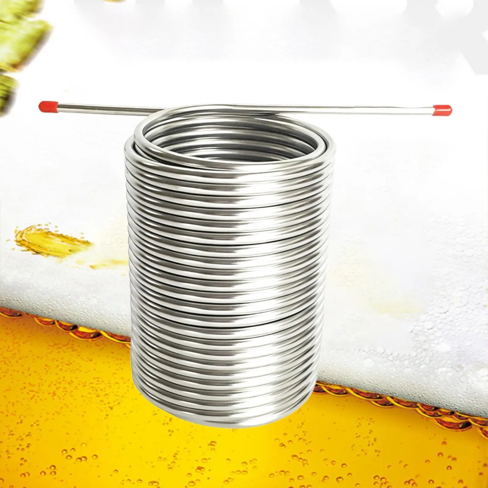Stainless Steel Tubing Coil Water Chiller Immersion Chiller Wort Chiller for Wood Tub RV Plumbing Brew Equipment Homebrewing