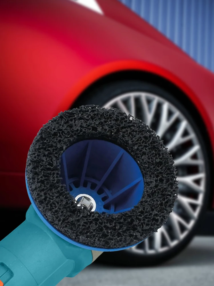 휠 허브 브러시 휠 허브 그라인더 재연마 청소 키트 1/2'' 브레이크 허브 청소 디스크 150mm 무선/에어 드릴용