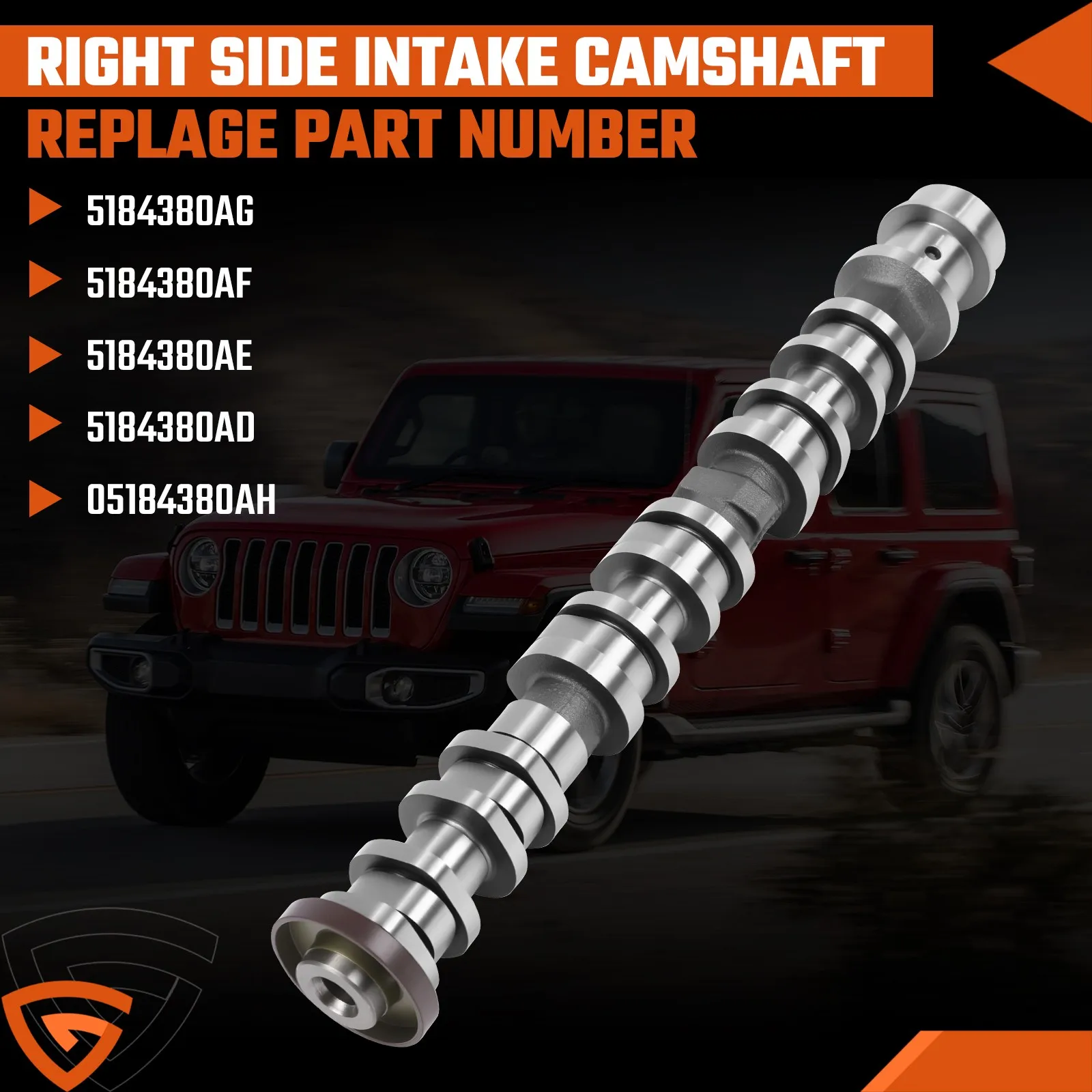 

5047913AD Right Intake Cam Camshaft For Chrysler Dodge Jeep Ram 3.6L 5047913AD