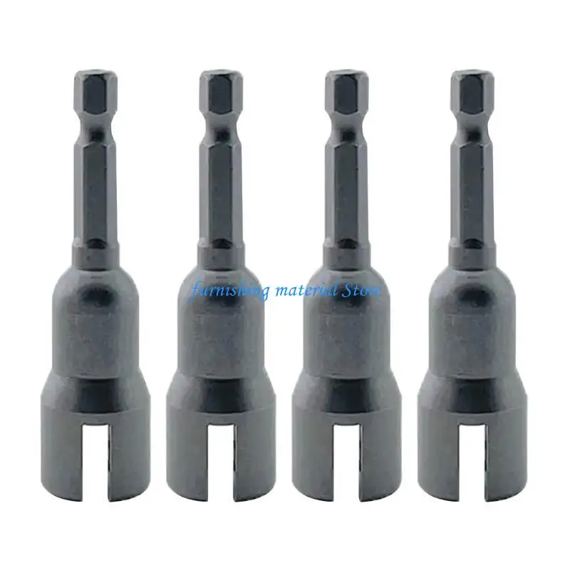 Y5GD Butterfly Bolt Socket Wrenches Shank Socket Adapters Nut for Power Tool Slotted