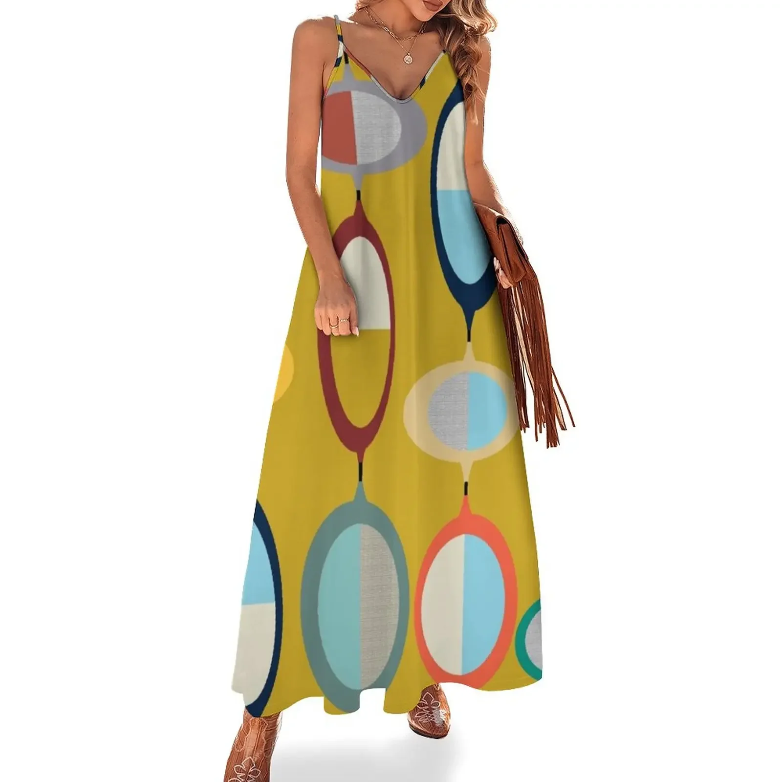 

Mid-Century Modern #3 Sleeveless Dress luxury woman party dress long dress women