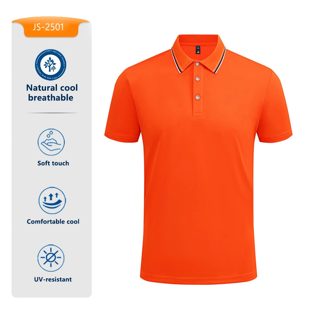 

Лето 2025 г., деловая повседневная рубашка поло для мужчин и женщин, футболка с коротким рукавом, облегающая футболка с полосатым воротником, дышащая офисная одежда, спортивная одежда, топ