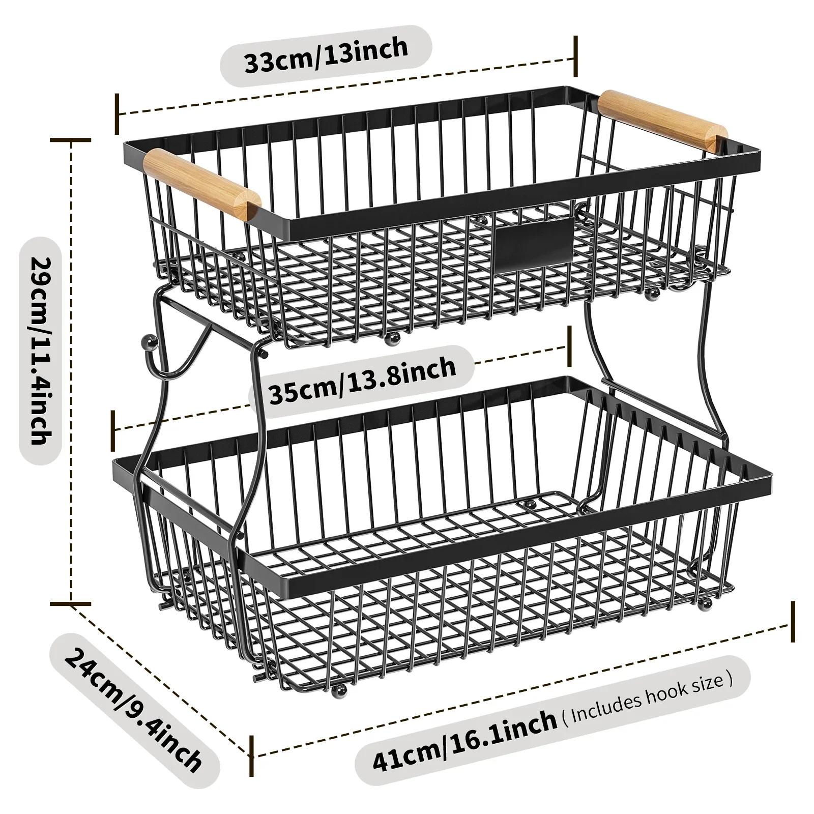 Kitchen Organizer Shelf Double Layer Seasoning Vegetables Fruits Holder Assembly Bathroom Cosmetic Removable Stand Storage Shelf