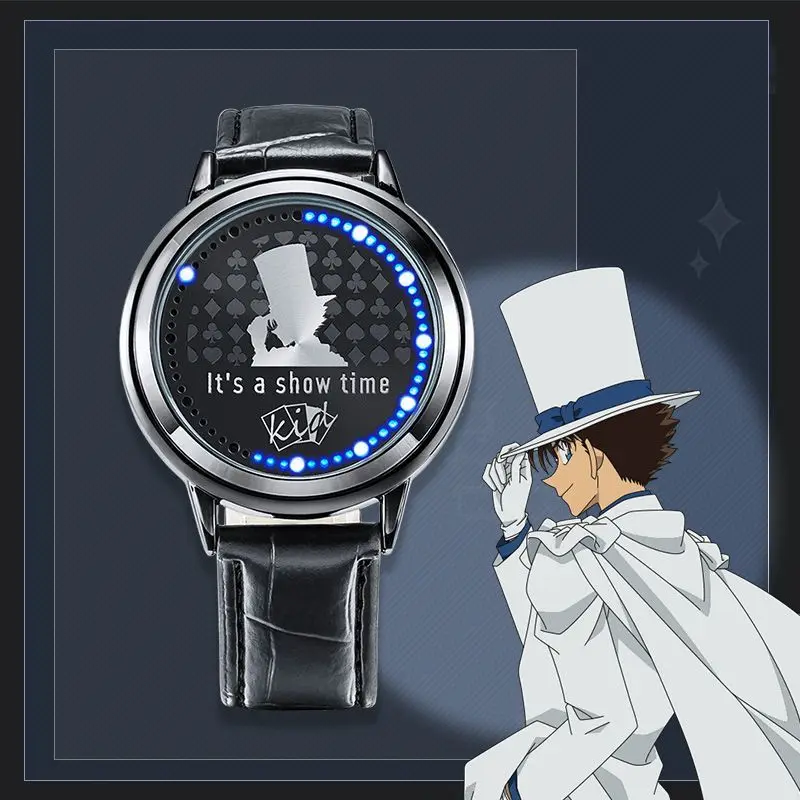 Detective Conan Anime Led Watch Rei Shinichi Ai Ran Manga Role Action Figure Cosplay Gift cool Chrismas Gifts