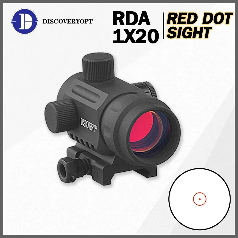 Discovery Red Dot Sight RDA 1X20 Nitrogen Filling Waterproof Shockproof Hunting Shooting Rifle Red Dot Scope Fit 21mm Picatinny