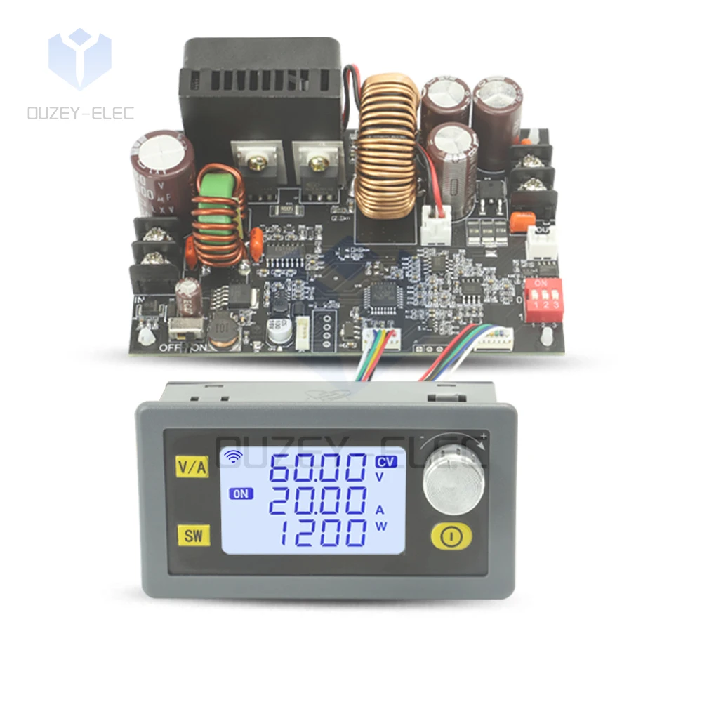 XY6020L 20A/1200W Step-down Módulo CNC Ajustável DC Estabilizado Tensão Fonte de Alimentação Tensão Constante/Corrente Buck Converter