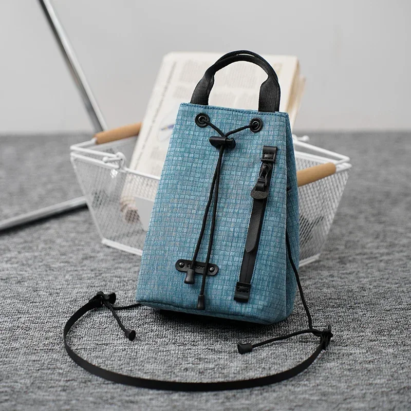 

Summer New Youth Texture Trendy Mobile Phone Bag Versatile Casual Single Shoulder Bags Hot Sale Drawstring Bucket Crossbody Bag