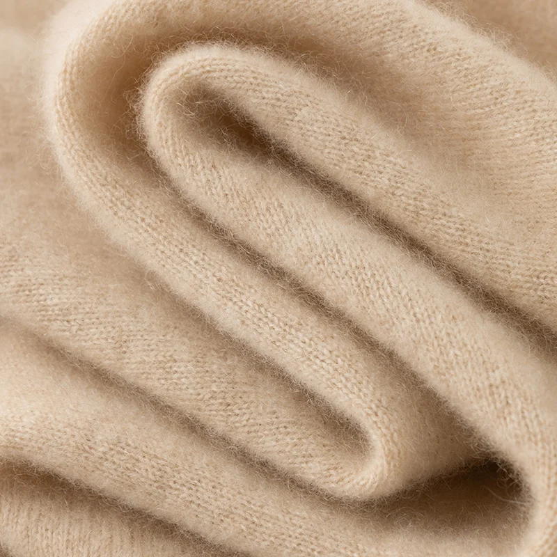 Damski sweter z czystego kaszmiru na jesień/zimę, casualowy, dzianinowy, luźny, z półgolfem, podstawowy, gruby, ciepły sweter.