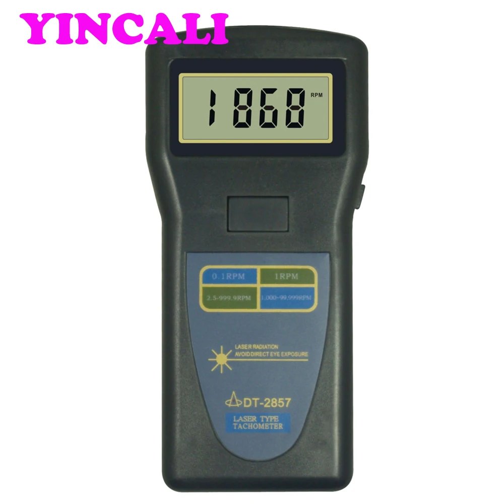 Laser Tachometer DT-2857 Contact Range 0.5~19,999r/min Digital Speed Meter