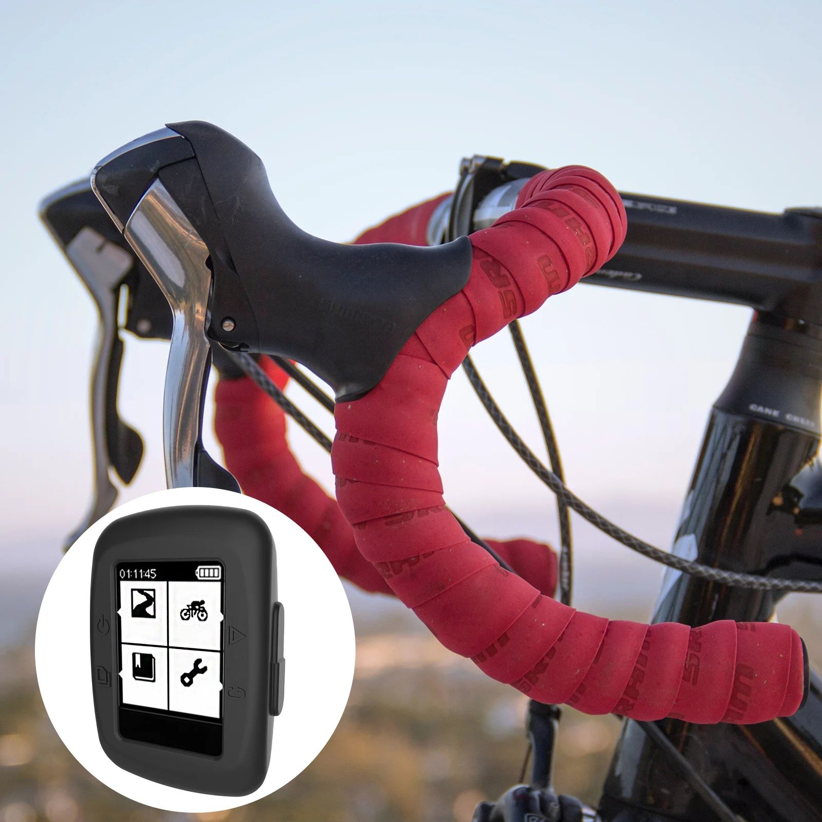 

Edge Protective Case Smartwatch 200 Black Riding Bike Computer Watch Cover Dustproof Lightweight Precise Cutouts Easy Install