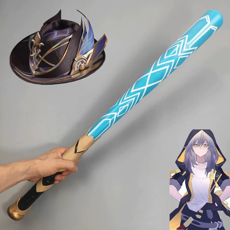 Anime Caelus Trailblazer Cosplay Props Game Honkai: Star Rail DokiDoki Luminous 75cm Baseball Bat Weapon Accessories party props