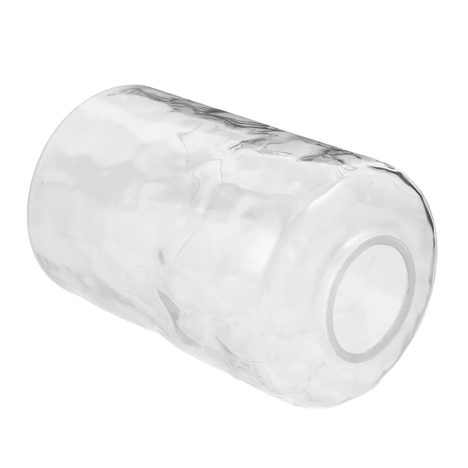 Clear Water Ripple Glass Lamp Shade Replacement for Pendant Ceiling Wall Sconce Vanity Lights Vintage Textured Hammered Cylinder