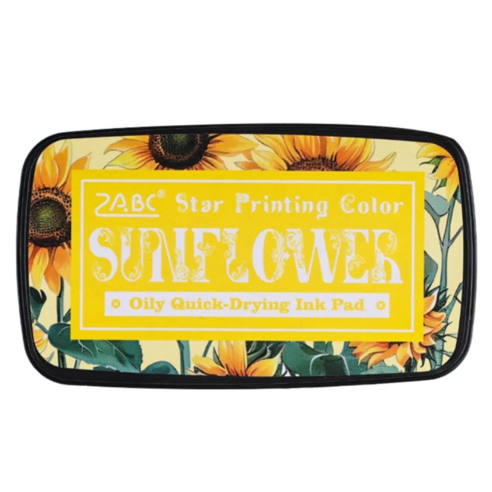 New Colorful Ink Pad Rectangular School Accessories Inkpad Easy to Use Student Supplies for Planner Stamps Scrapbook