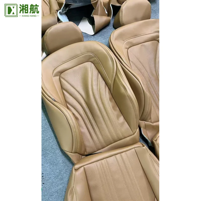 Suitable  for Maserati Quattroporte Brown Nappa Leather Full Replacement Car Seat Cover
