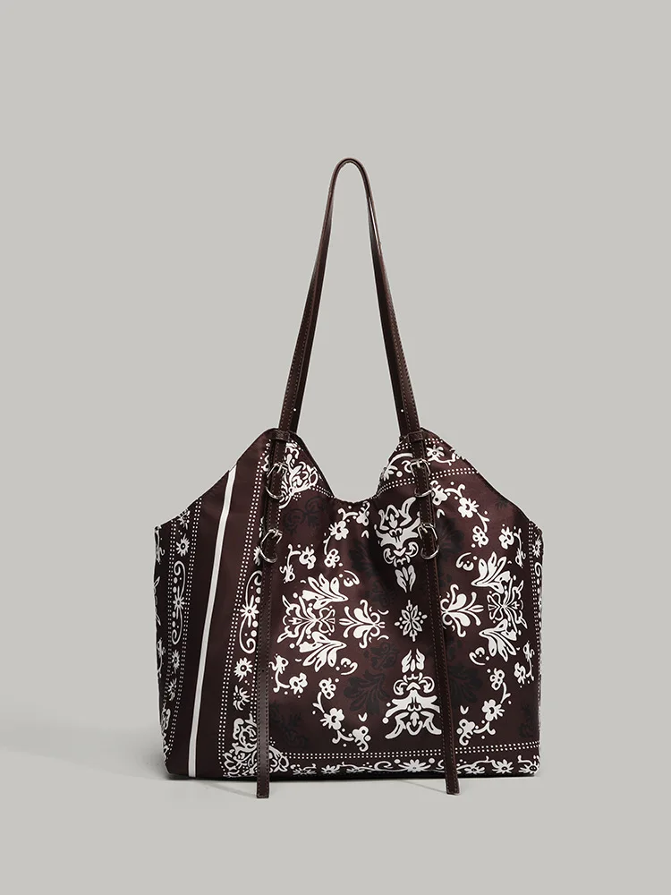 

YIFAN Ladies' Foldable Cartoon Daisy Shopping Bag Foldable Storage Reusable Easy to Carry Capacity Handbag