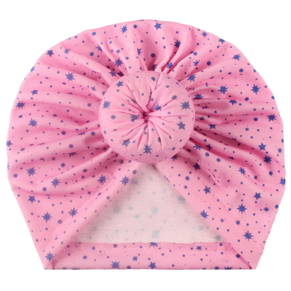 

6pcs Children's Donut Hat Newborn Knotted Hats for Kids Knitting Turban Baby Tie Doughnut Beanie Soft Comfortable Breathable