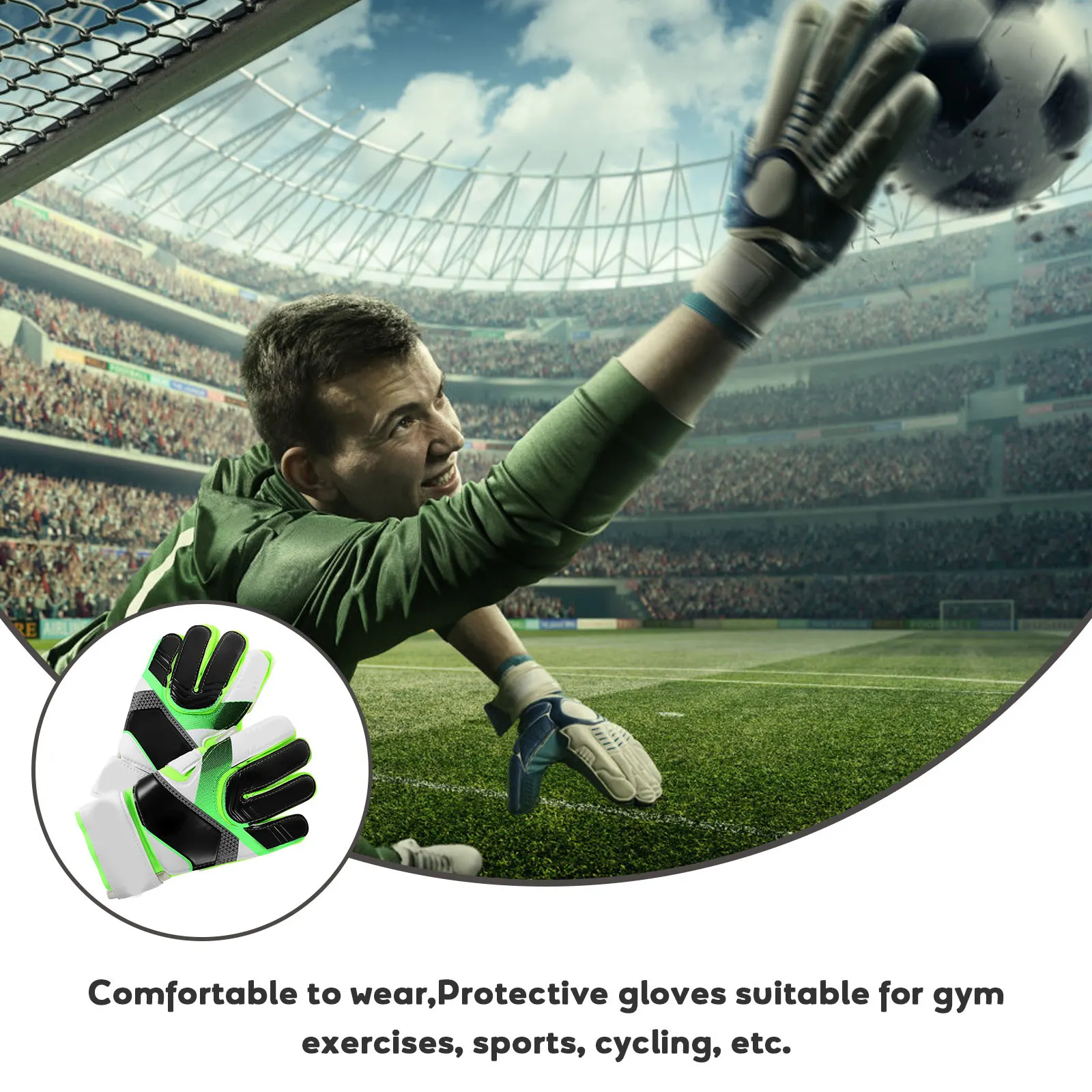 골키퍼 장갑 축구 장갑 녹색 유제 Fingerschutz schuhe Torwarth schuhe 성인 내구성 통기성 소재