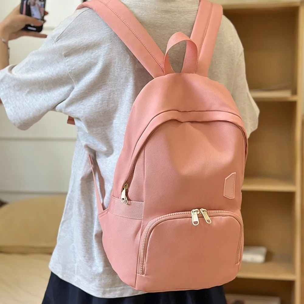 

Повседневный водонепроницаемый женский нейлоновый рюкзак большой емкости, школьный рюкзак для студентов, легкая сумка для ноутбука в консервативном стиле, унисекс