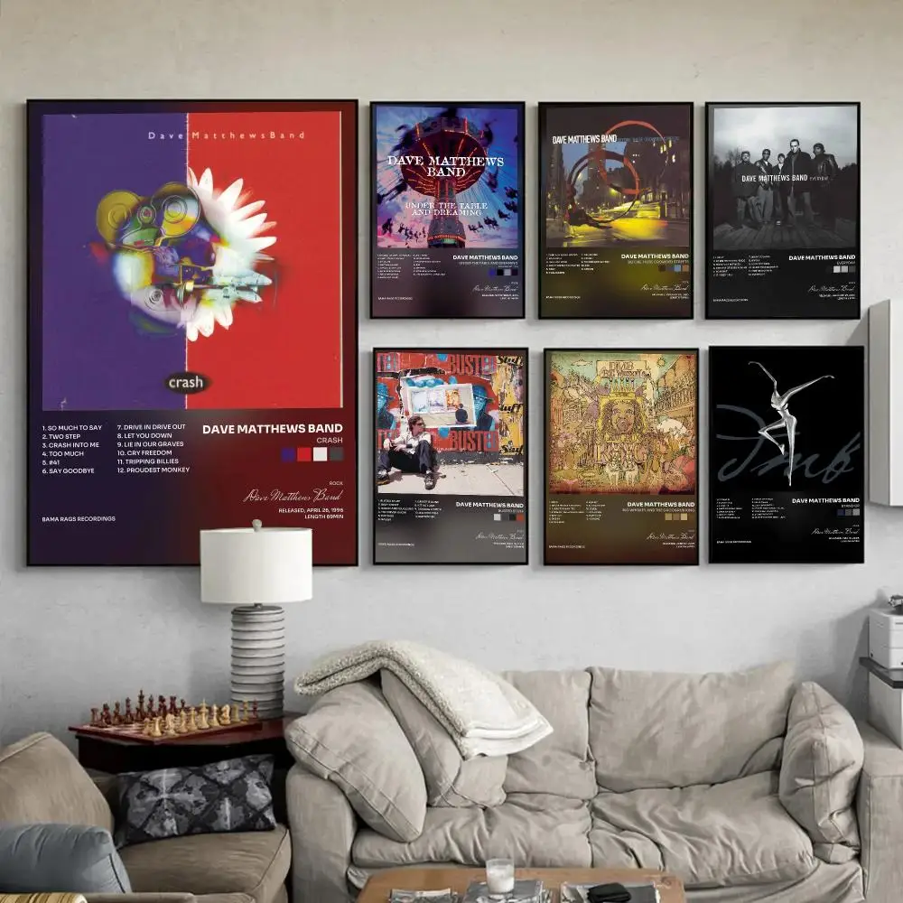 Band D-Dave Matthews Band Poster Wall Art Poster Print Decorative Picture for Living Room Bedroom Home Decor