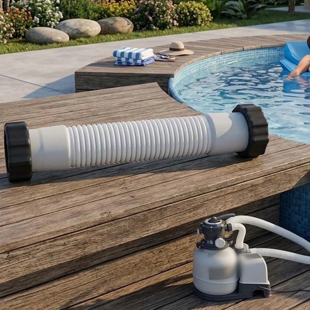 11763 Pool-Sandfilterpumpenschlauch für Intex, Verbindungsschlauch für 10-Zoll-Sandfilterpumpen und passend für Intex=Filter, weiß – Detail 4