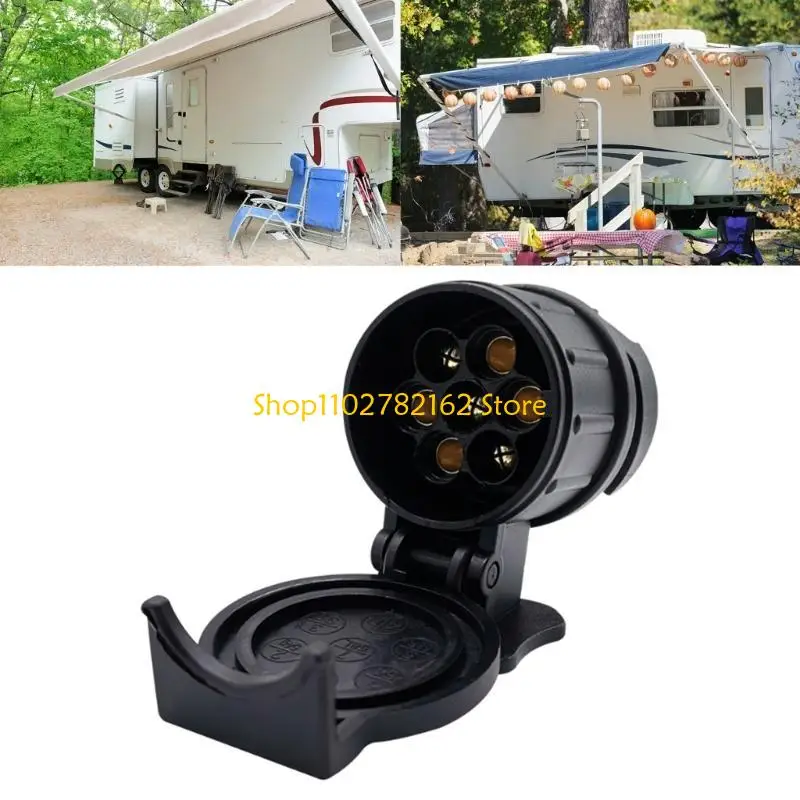 

547B Towing Adaptor 13 To 7 Pin Trailer Adaptor Tow Connector For Caravans Trailers