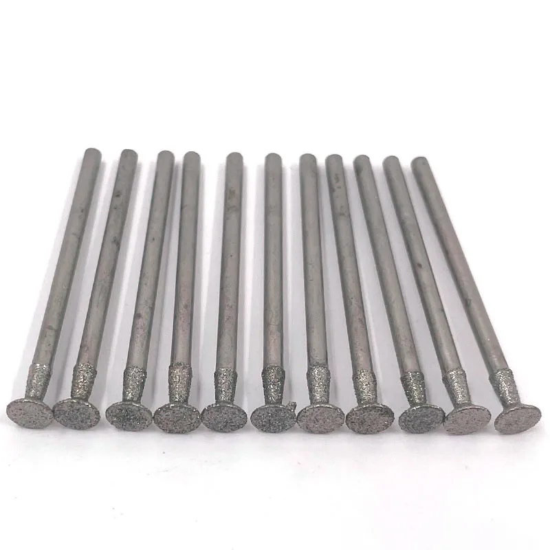 Mata Bor เจียรเพชรก้านขนาด2.35/3มม. สำหรับเครื่องมือตัดแบบโรตารี่ของ Dremel