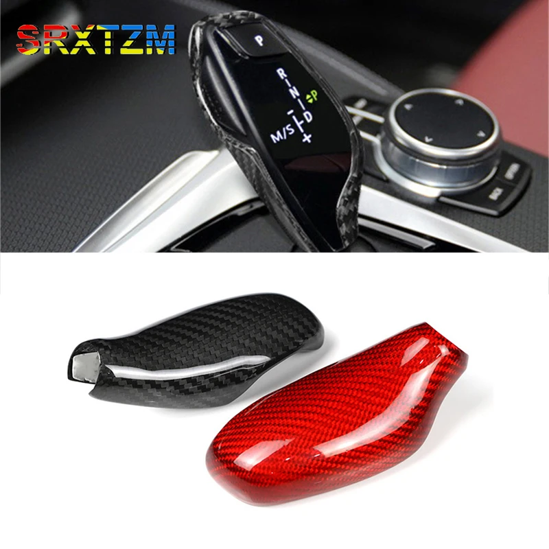 

Car Styling Carbon Fiber For BMW 5 6 7 Series G30 GT G11 G12 X3 G01 X4 G02 2017 2018 2019 Gear Shift Knob Cover Trim Interior