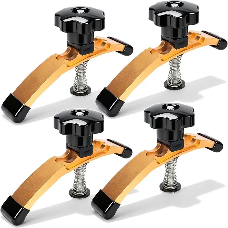 

ABZV-T-Track Hold Down Clamps, Extended 5-3/8" T Slot Clamp Set For CNC Router And Woodworking, Adjustable Hold Down Clamp