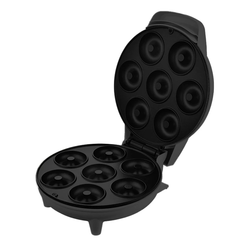 AD24-آلة صنع الدونات الكهربائية الصغيرة غير لاصقة المغلفة الإفطار وجبات خفيفة الحلويات أجهزة المطبخ