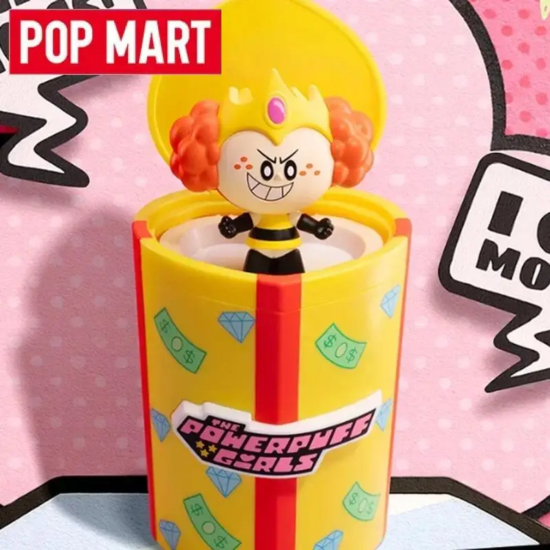POP MART De Powerpuff Girls Party Surprise Series Blind Box Guess Bag Speelgoed Poppen Mystery Box Leuke Anime Figuur Desktop Ornament