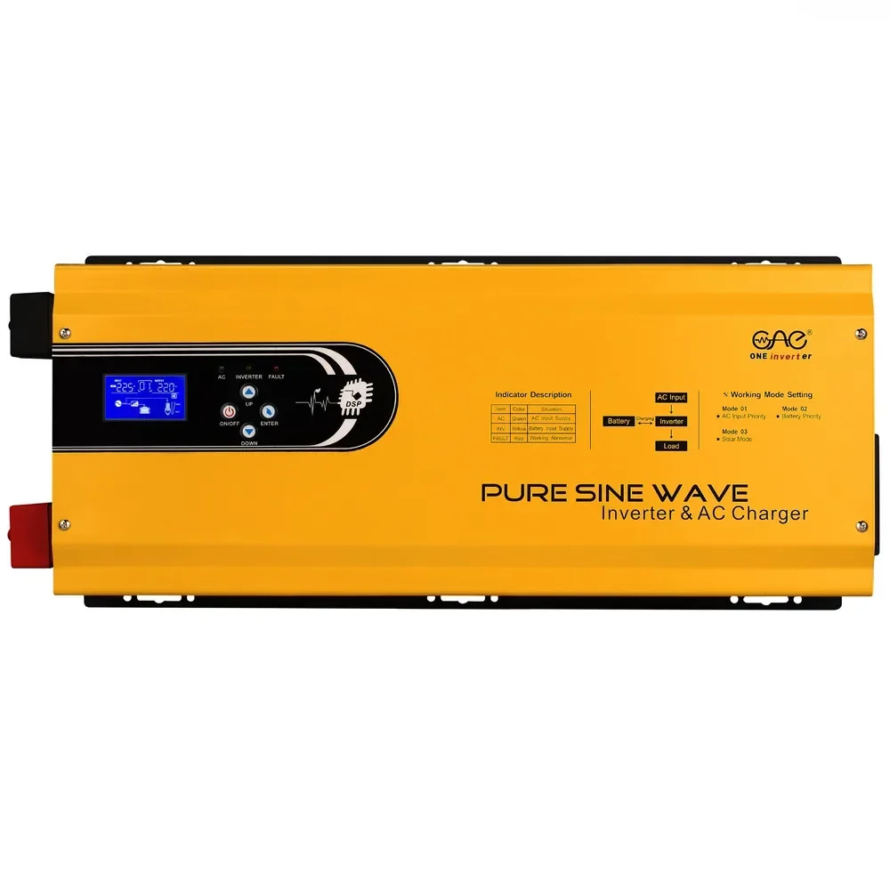 Inversor 12v 220v inversor senoidal puro 12v 220v inversor híbrido fotovoltaico senoidal completo 6000w ac carro inversor 3000w conversor