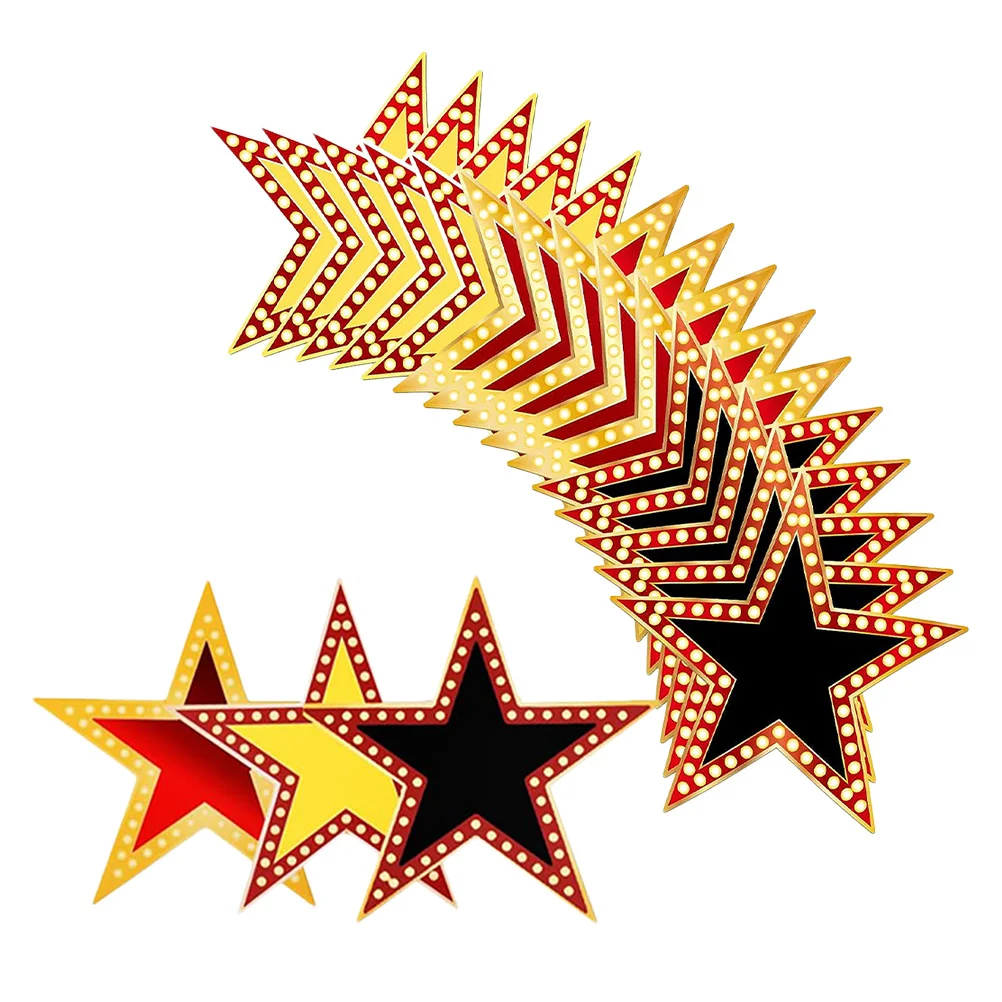 

Star Signature Board Decorations Red Carpet Party Supplies Movie Night Props Glitter Cutouts Film Theme Birthday Decor