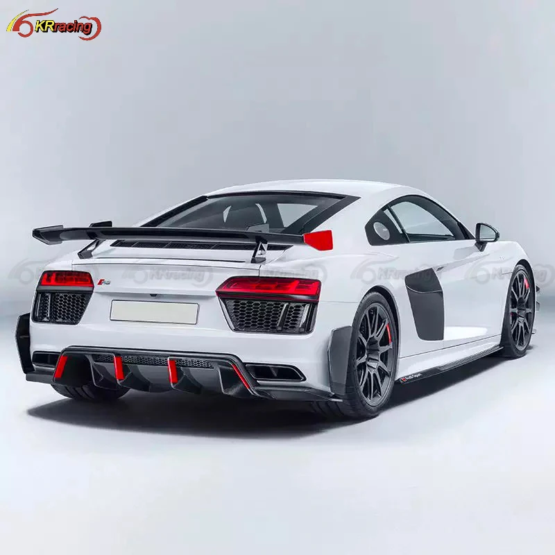 Performance Style Dry Carbon Fiber Car Side Skirts For Audi R8 2016-2019