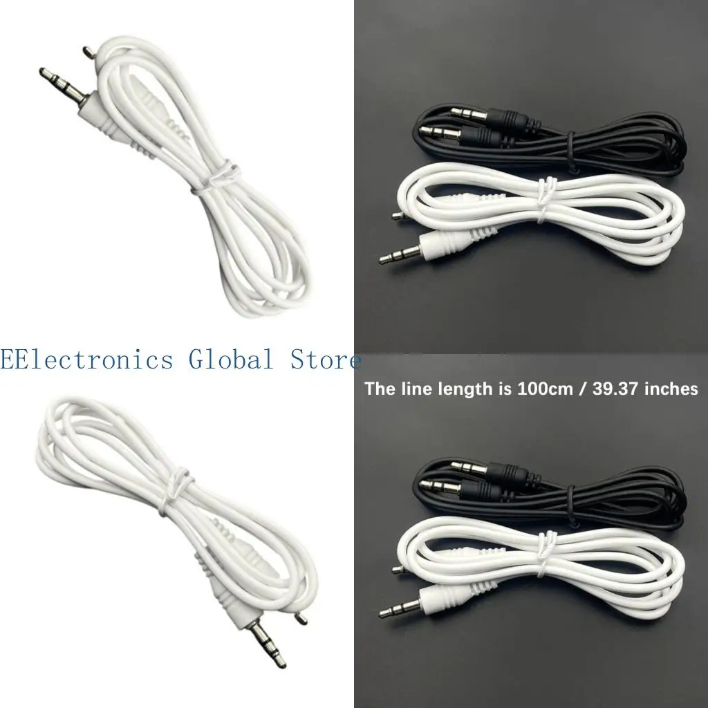 

462B 3.5mm Stereo Audios Cable Flexible PVC Coating Double Layer Shielding Gold Contacts For Clearly Sound Transmission