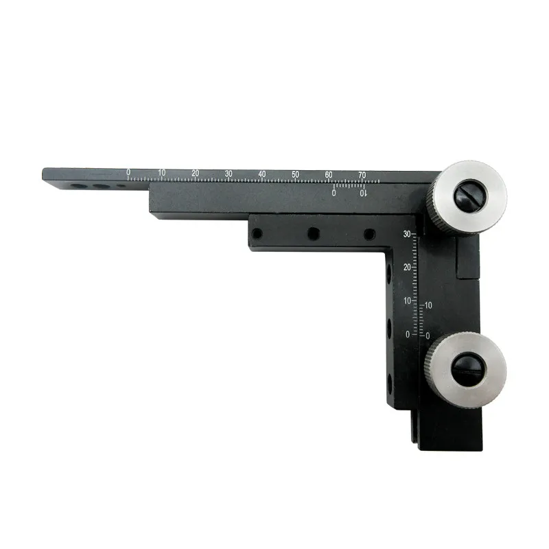 Metal Aluminum Alloy Microscope Moving Stage X/Y Axis Adjustable Precision Micrometer Slide with Scale for Laboratory Use