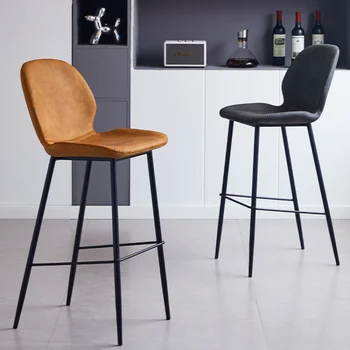 Modern Vanity Bar Stools - Luxury Designer Reception Garden Salon Bar Chair Gaming Patio Barber Sgabello Cucina Home Furniture