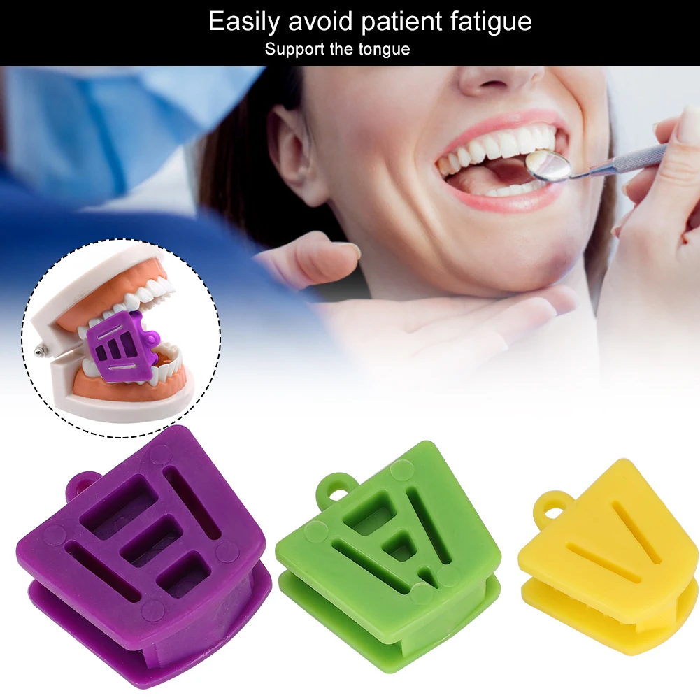 10 Pcs Silicone Dental Mouth Prop Internal Support Dental Bite Block Orthodontic Bite Blocks Teeth Whitening Care Dentist Tools