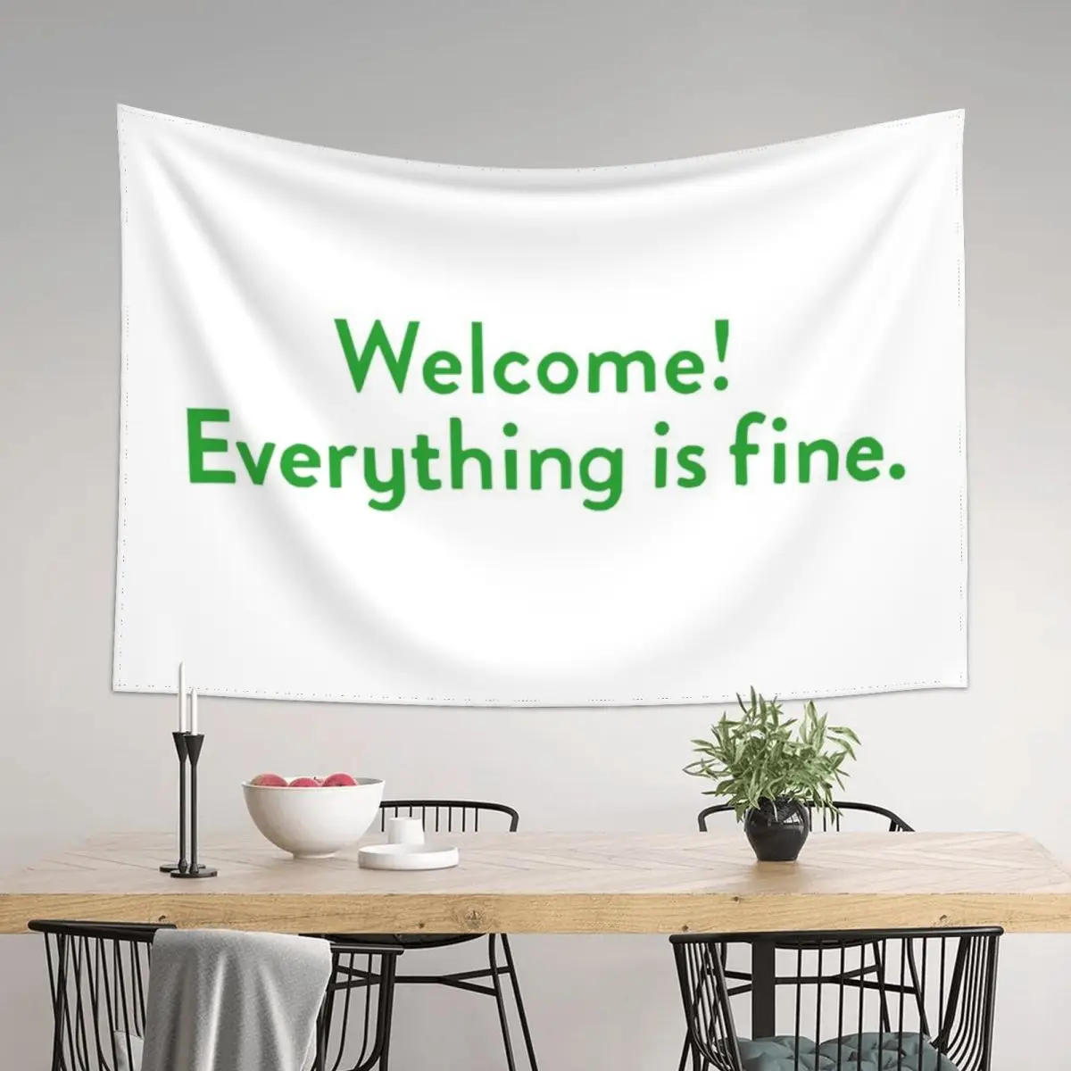 

Welcome, everything is fine Tapestry Aesthetic Room Decorations Home Decorators Aesthetic Room Decor Korean Wallpaper Tapestry