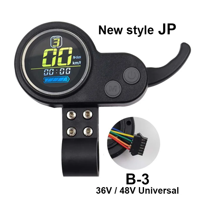 Electric Scooter Color Screen Instrument Panel Power Switch Motor Accelerator Throttle Meter Display 36V 48V Universal