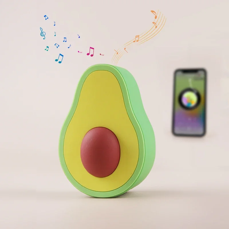 

Avocado Shaped Bluetooth Speaker Over 4 Hour Battery Life Creative Portable