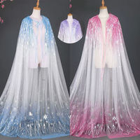 Mesh Cape Summer Women's Chiffon Printed Clothing Beach Cardigan Transparent Cover Sun Protection Clothing Long Shirt YC611