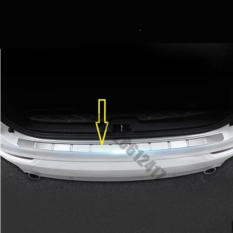 For Volvo XC90 2015 2016 2017~2025 stainless steel protector Door Sill Scuff Plate Rear Bumper Protector Car Accessories