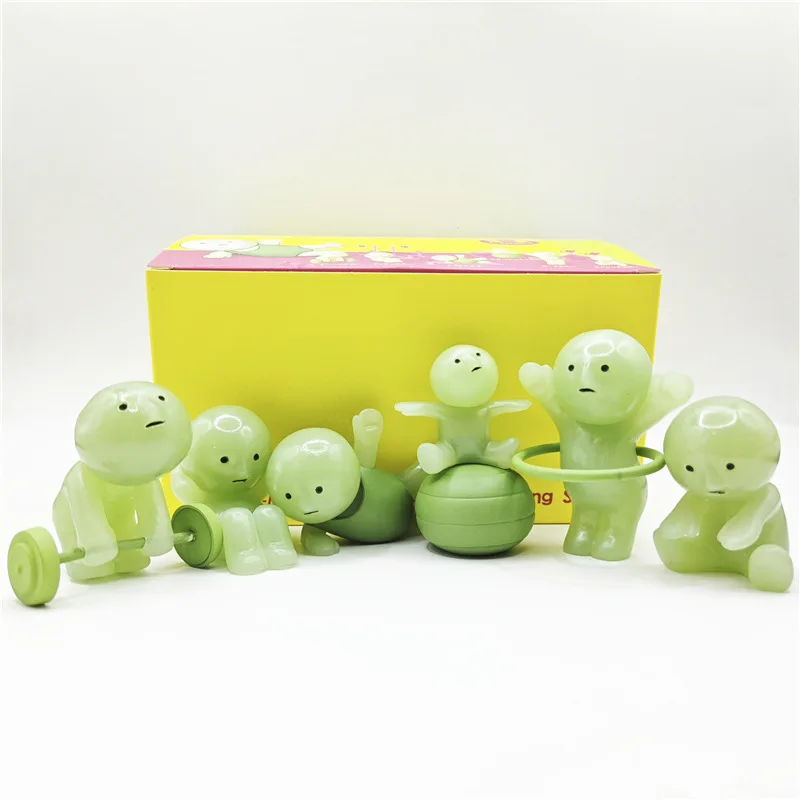 

Smiski светящиеся в темноте фитнес-эльф призрак слепая коробка фигурка светящаяся Коллекционная миниатюрная машина Декор для тренировок игрушка для любителей тренажерного зала