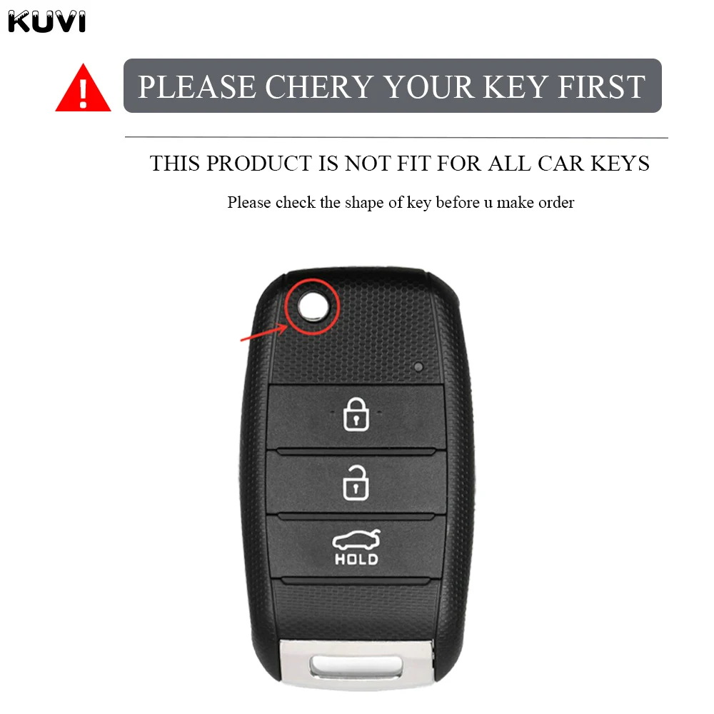 TPU Folding Car Key Cover Protection For KIA Sid Rio Soul Sportage Ceed Sorento Cerato K2 K3 K4 K5 Remote Case Protect Keychain