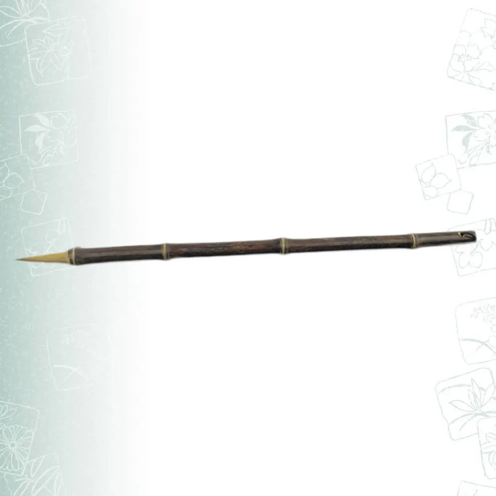 فرشاة الخط شعر الذئب الكتابة الصينية مقبض الخيزران الطلاء مرنة التحكم لوازم الفن فرشاة الخط شعر الذئب #4