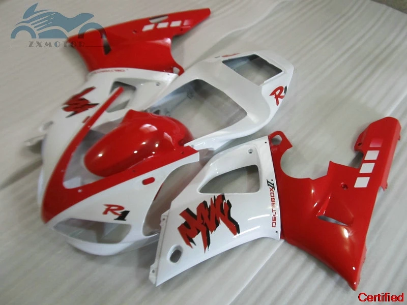 

Обновленный комплект обтекателей для мотоцикла, подходит для YAMAHA YZF 1998 1999 R1 YZFR1 98 99, комплекты обтекателей из АБС-пластика, красные, белые детали