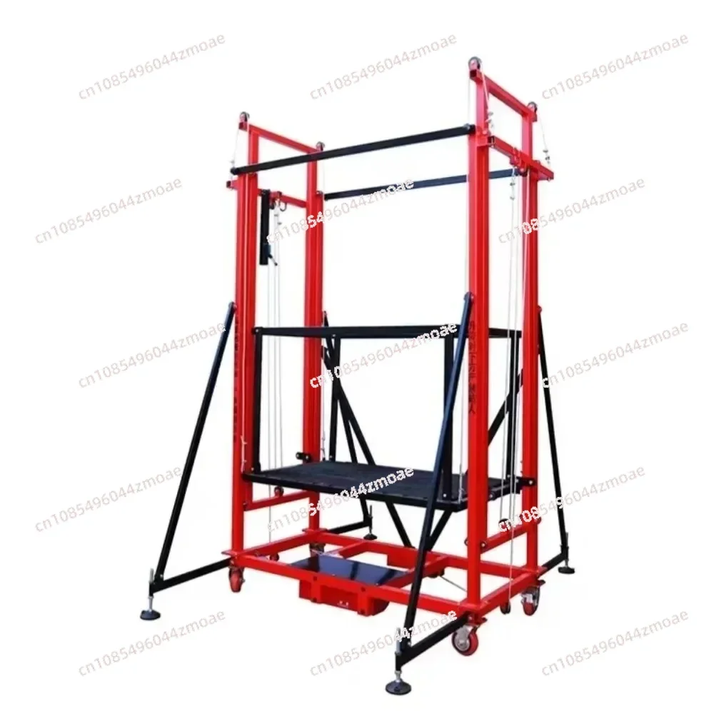 

Electric lifting scaffold mobile folding remote control ful automatic lifting platform indoor hoist Load capacity 600kg