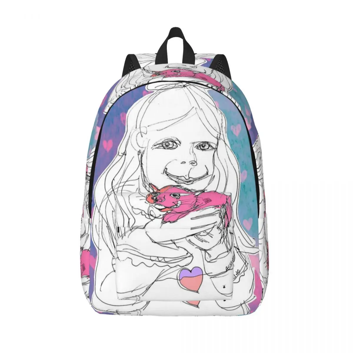 

Рюкзак Alice And Cat (карандаш с рисунком AliceCCI), студенческая сумка для книг, детская школьная сумка, сумки на плечо для ноутбука для мужчин и женщин