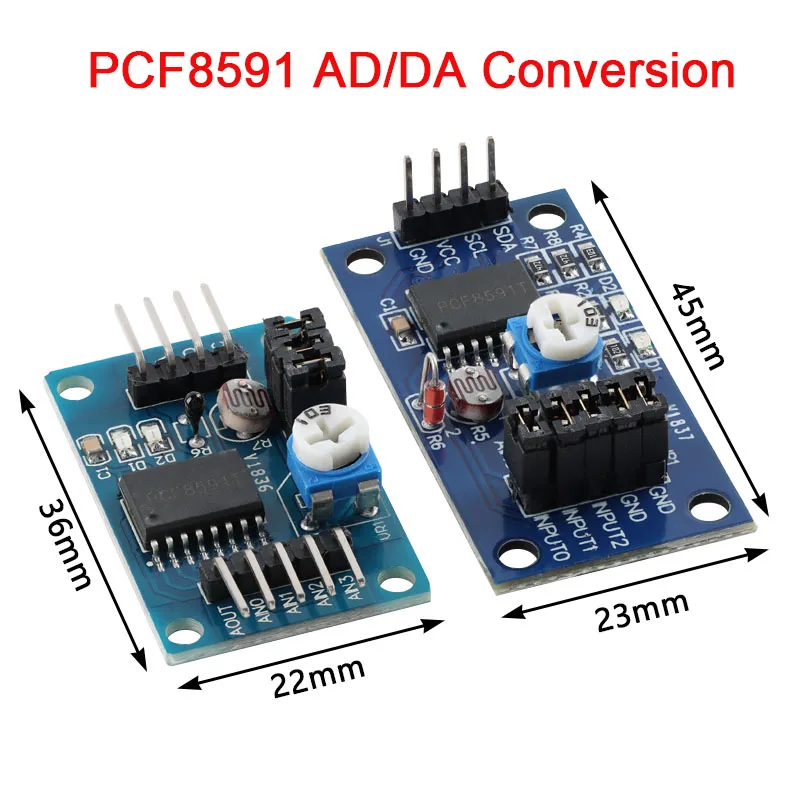 PCF8591 AD/DA Conversion of Digital Converter Module Temperature Illumination For Arduino
